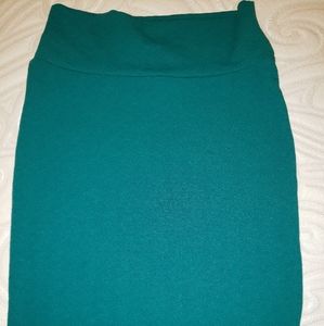 LuLaRoe pencil skirt, green, small